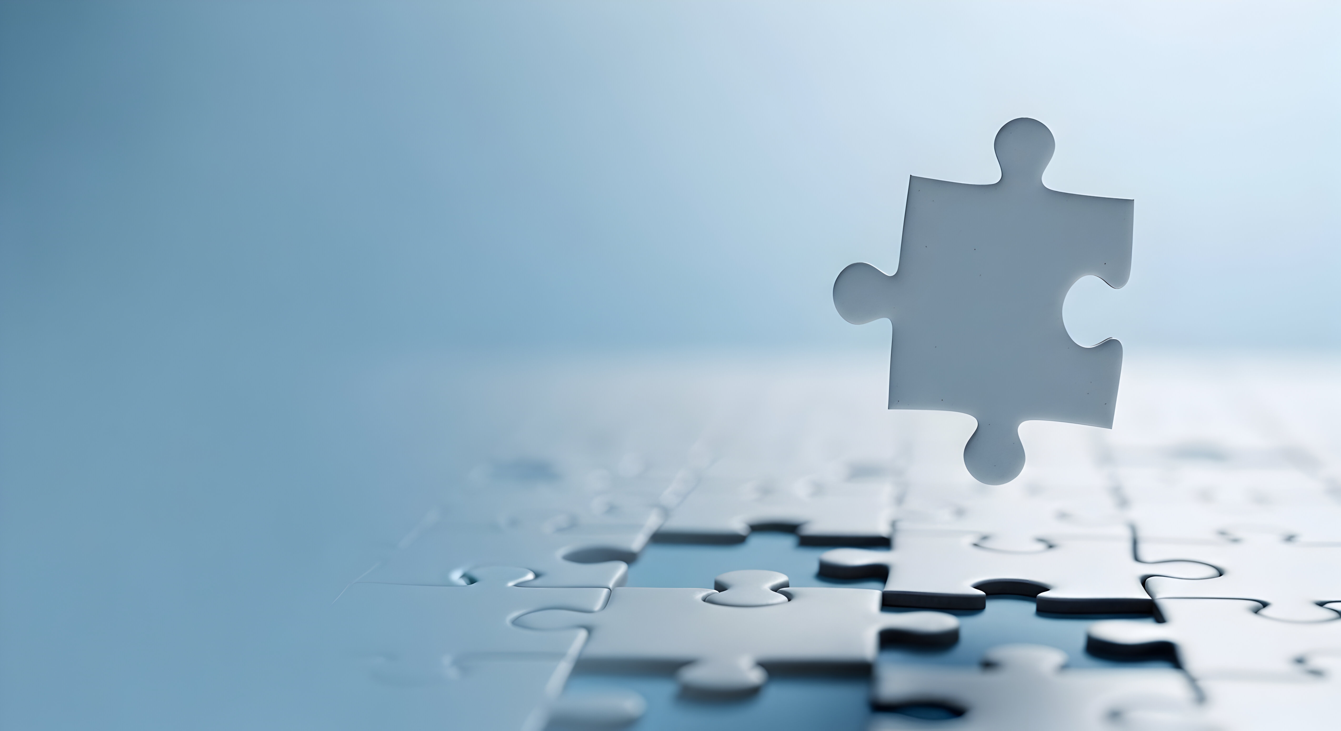 The final piece strategic planning solution success completion jigsaw puzzle problem solving business challenge teamwork collaboration partnership